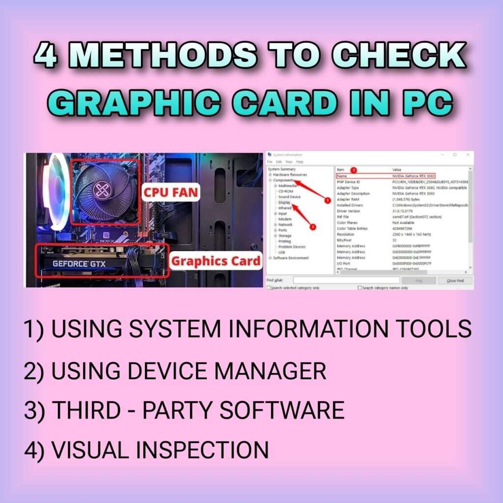 How to check graphic card on pc